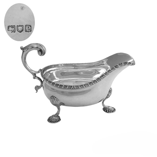 Sterling Silver Sauceboat  1900